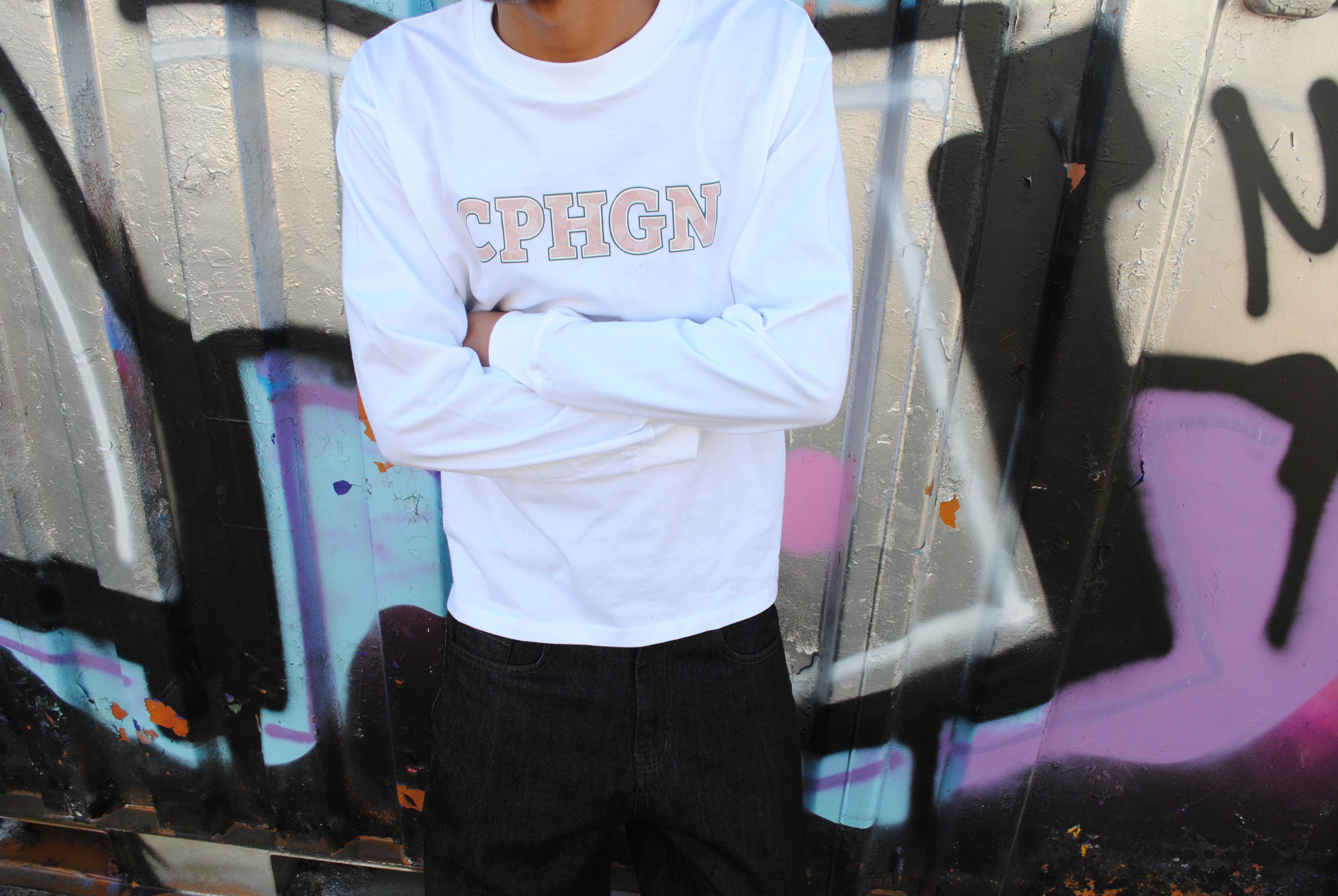 "CPHGN" Pink and White Camo Long Sleeve