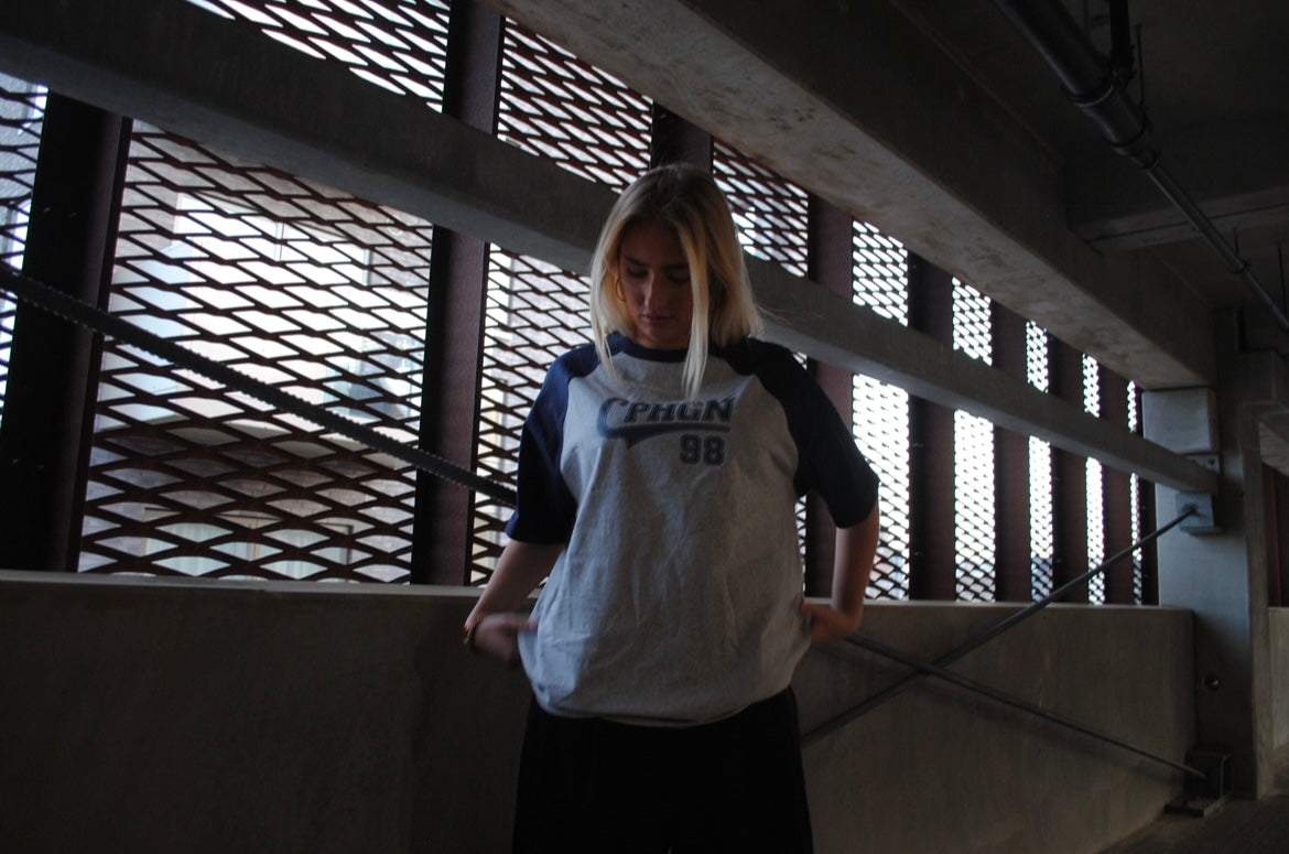 “CPHGN” Tshirt Navy Blue And Grey